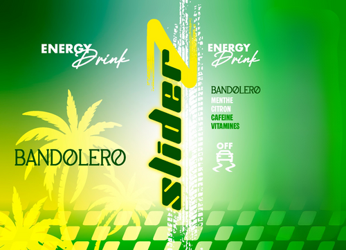 Pack de 4 cannettes #4 SLIDERZ Energy Drink BANDOLERO