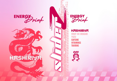 Pack de 4 cannettes #3 SLIDERZ Energy Drink HASHIRIYA