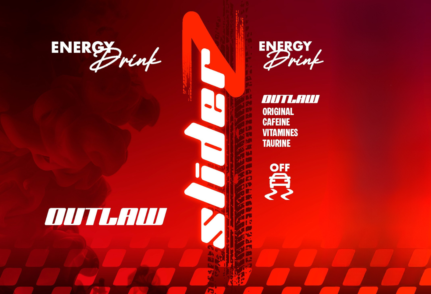 Pack de 4 cannettes #1 SLIDERZ Energy Drink OUTLAW